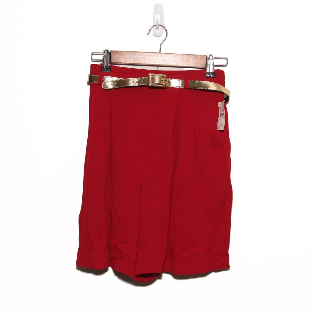 Vintage NEW Petite Sophisticate 90s Crinkle Cullotte Skort Size Small Petite